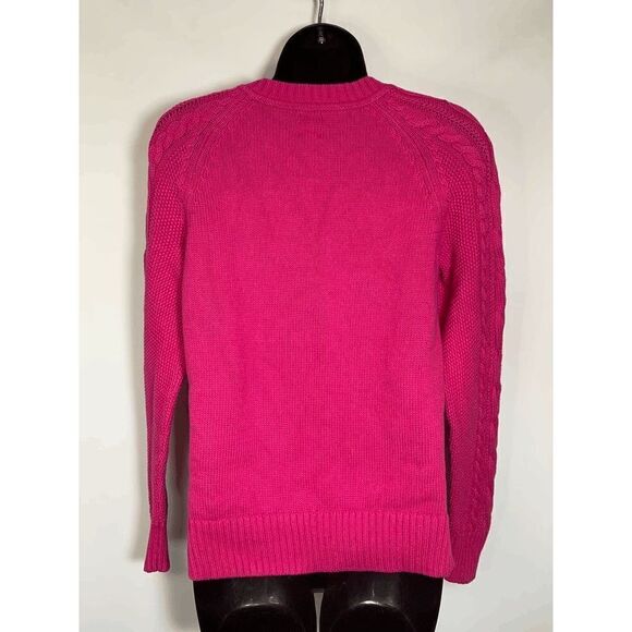 GAP Cable Knit Hot Pink Sweater - Picture 8 of 9